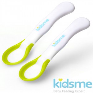 全新有包裝紙盒 2nd Post 草綠英國kidsme ideal temperature spoon感溫變色匙 (2pcs)