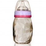 全新有包裝膠盒粉紅英國KIDSME PPSU Diamond 240 ml milk bottle without handle耐熱礸石奶瓶(4-5個月)