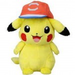 全新Pokemon Plush寵物小精靈xyz Tomy Takara Satoshi's比卡超毛公仔戴帽比卡超