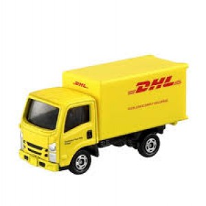 Tomica 車仔 全新有透明包裝紙盒越南制行貨 BX109 DHL Truck 黃色貨車